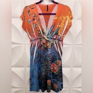 Vibrant Floral Midi Dress